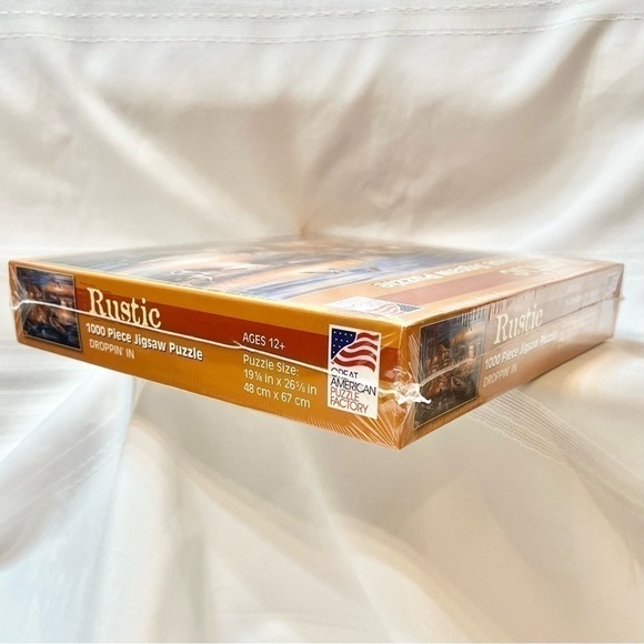 Jigsaw Puzzle Great American Puzzle Factory Rustic Droppin' in 1000pc NEW SEALED - Picture 4 of 6